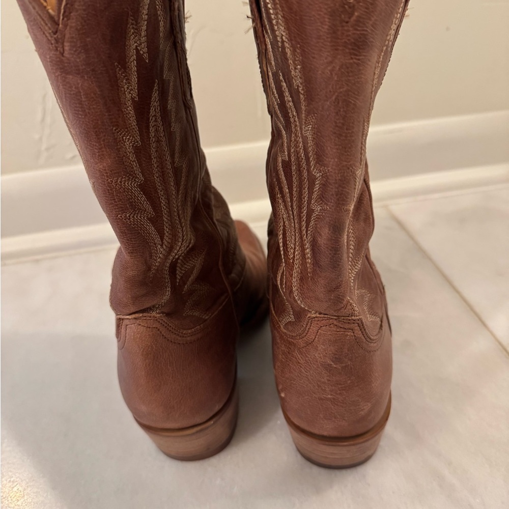 Tecovas The Jamie Tan Leather Cowboy Boots - Picture 5 of 9